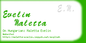 evelin maletta business card